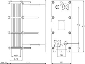 Пластинчатый разборный теплообменник SWEP GL-13P