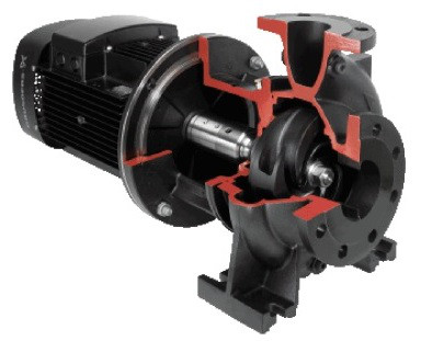 Одноступенчатый консольный насос с полуоткрытым рабочим колесом Grundfos MTB 65-160/171 A-F-A-BQQV
