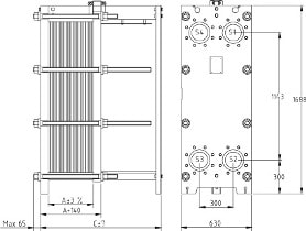 Пластинчатый разборный теплообменник SWEP GC-51S