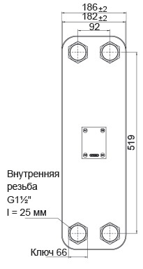 Пластинчатый теплообменник HYDAC HEX S722-40