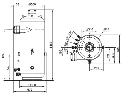 Кожухотрубный теплообменник BITZER OA9111A
