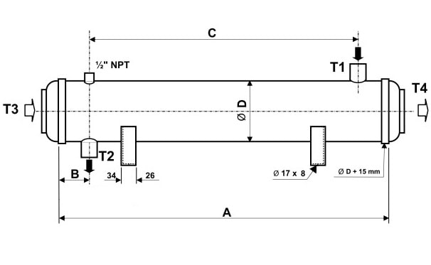 Кожухотрубный теплообменник Ciat FKH 355-30N