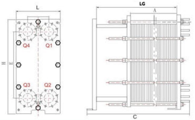 Пластинчатый теплообменник BOWA MH200H