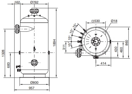 Кожухотрубный теплообменник BITZER OA25112