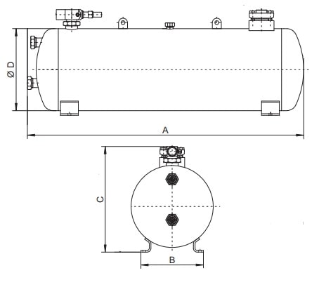 Кожухотрубный теплообменник BITZER F1052TP