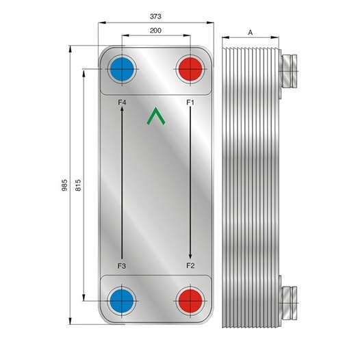 Паяный теплообменник Forwon FHC310